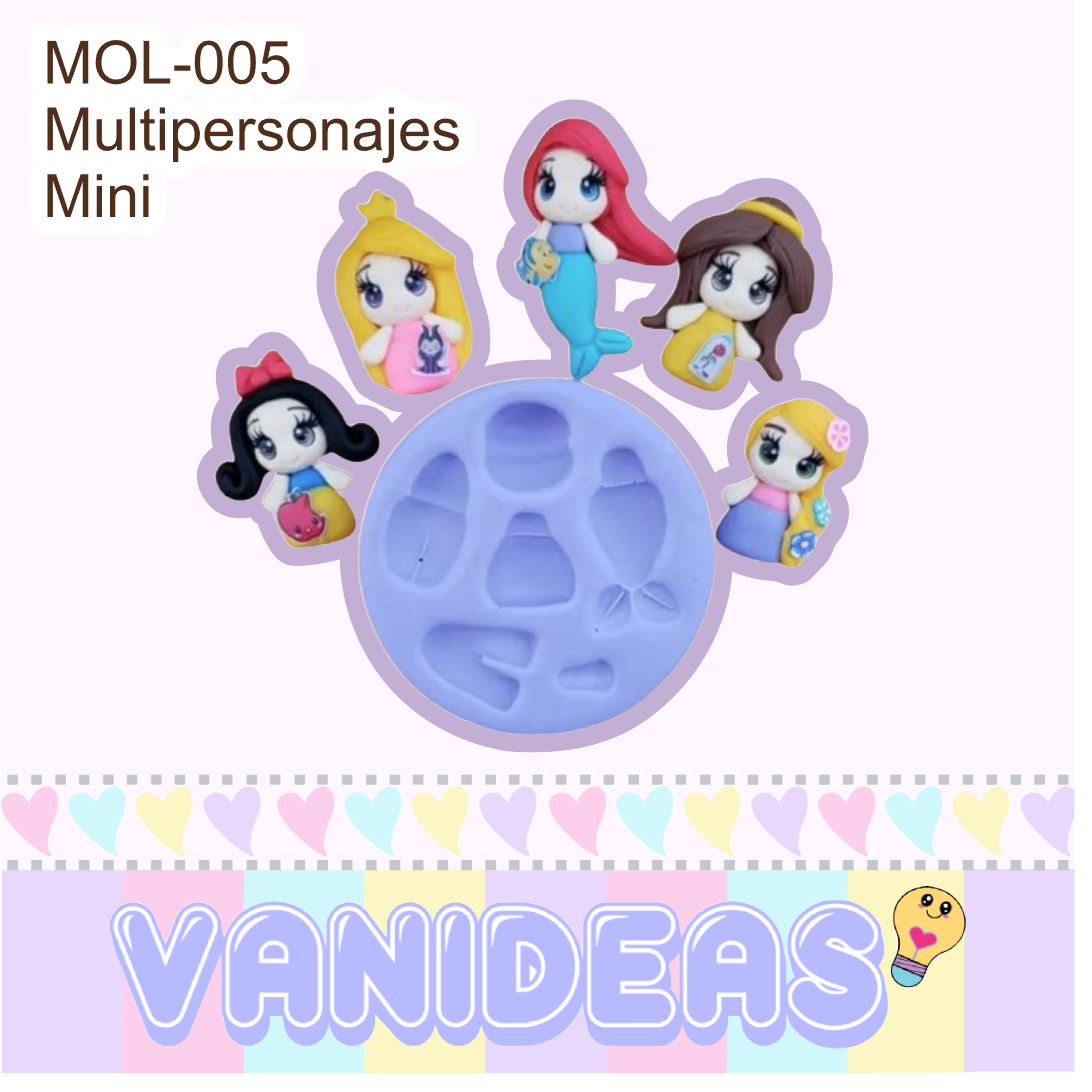 Molde 005 - Multipersonajes mini