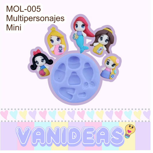 Molde 005 - Multipersonajes mini