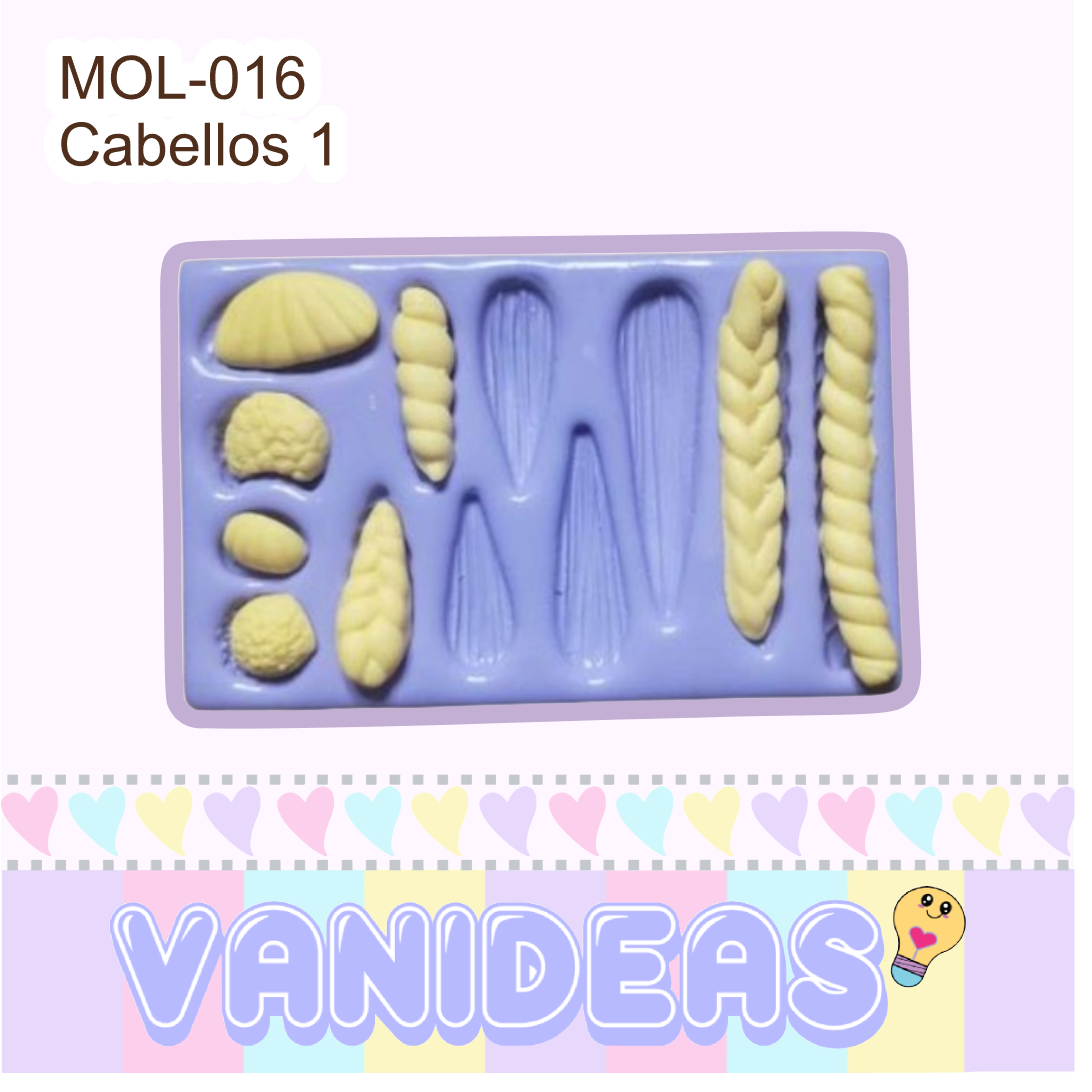 Molde 016 - Cabellos