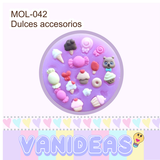 Molde 042 - Dulces accesorios