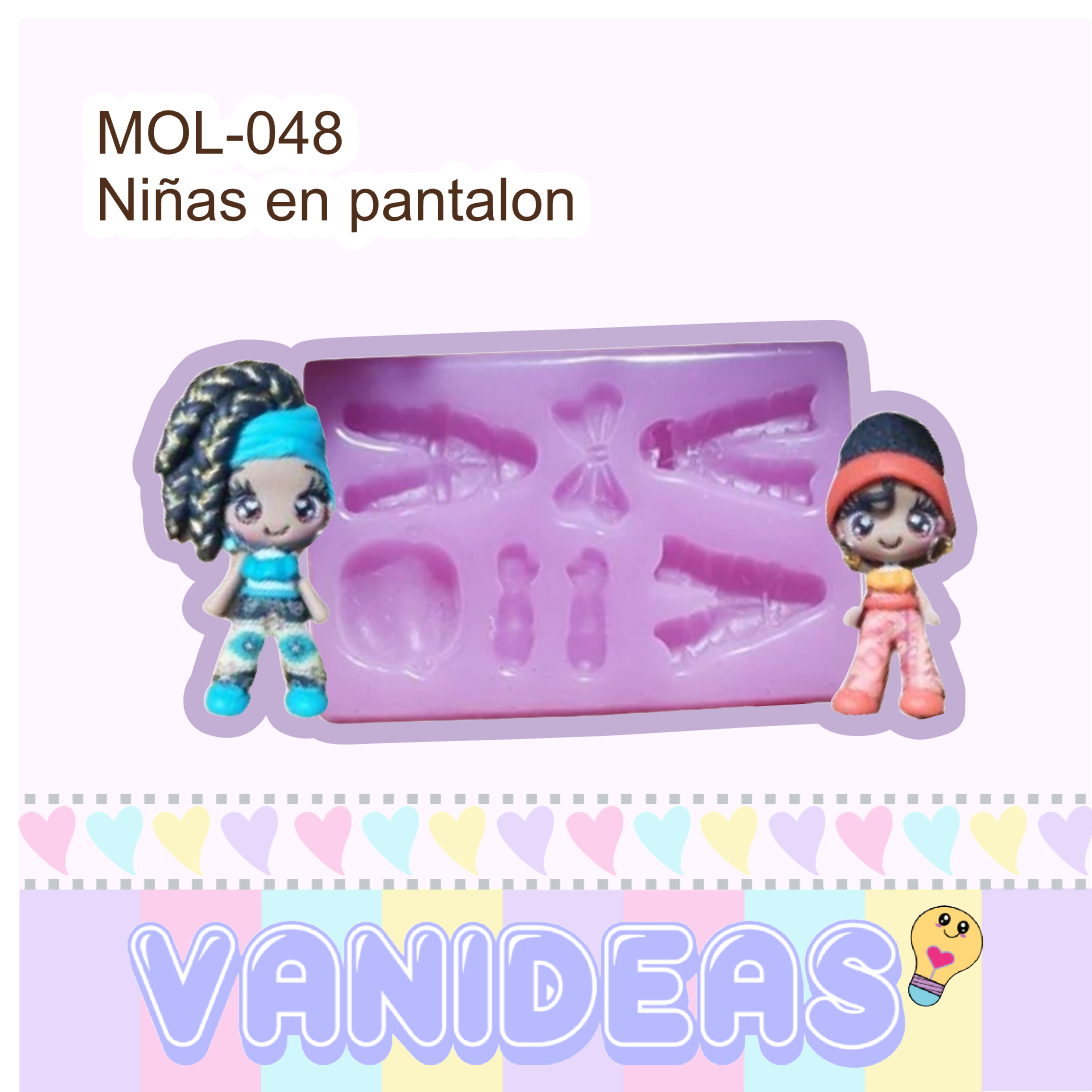 Molde 048 - Niñas en pantalon