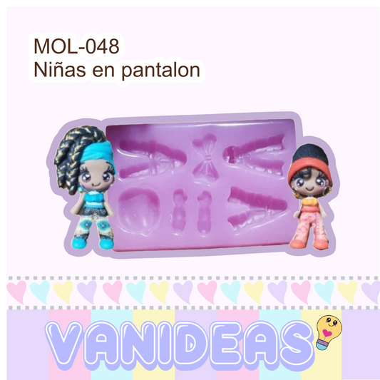 Molde 048 - Niñas en pantalon