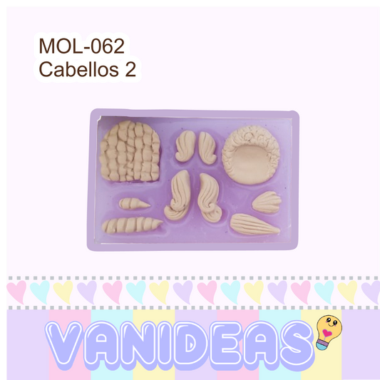 Molde 062 - Cabellos 2