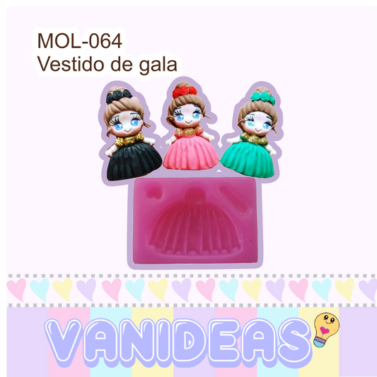 Molde 064 - Vestido de gala 1