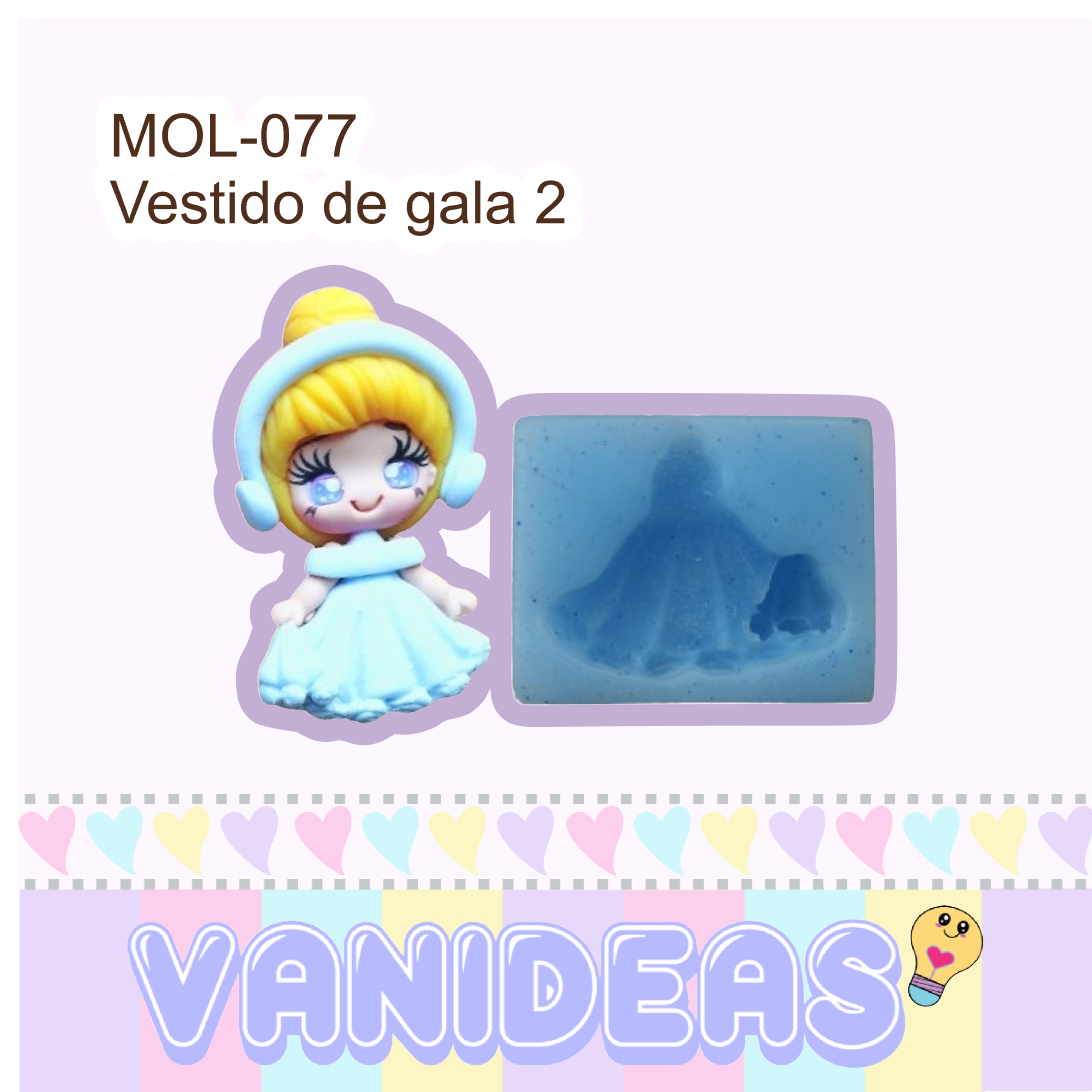 Molde 077 - Vestido de gala 2