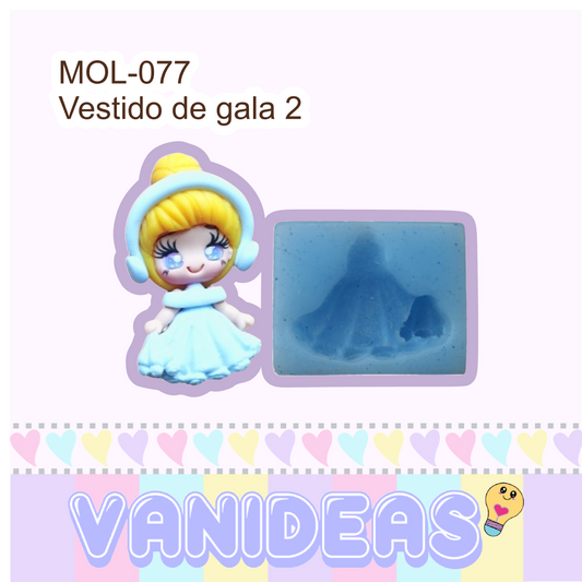 Molde 077 - Vestido de gala 2