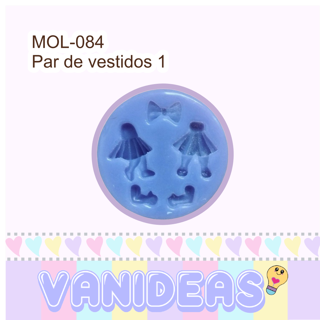 Molde 084 - Par de vestidos 1