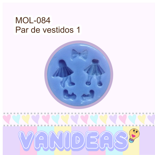 Molde 084 - Par de vestidos 1