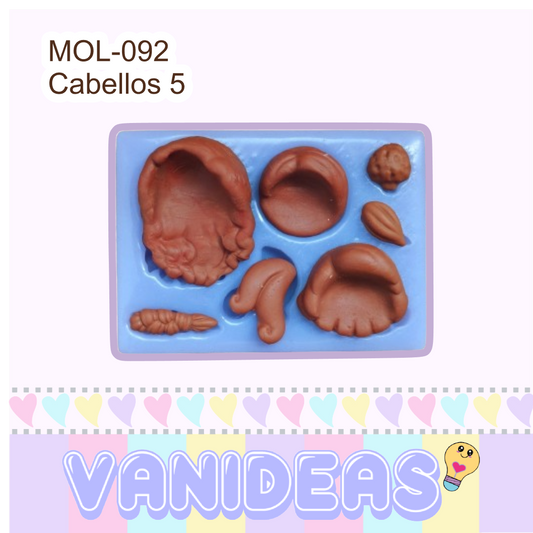 Molde 092 - Cabellos 5