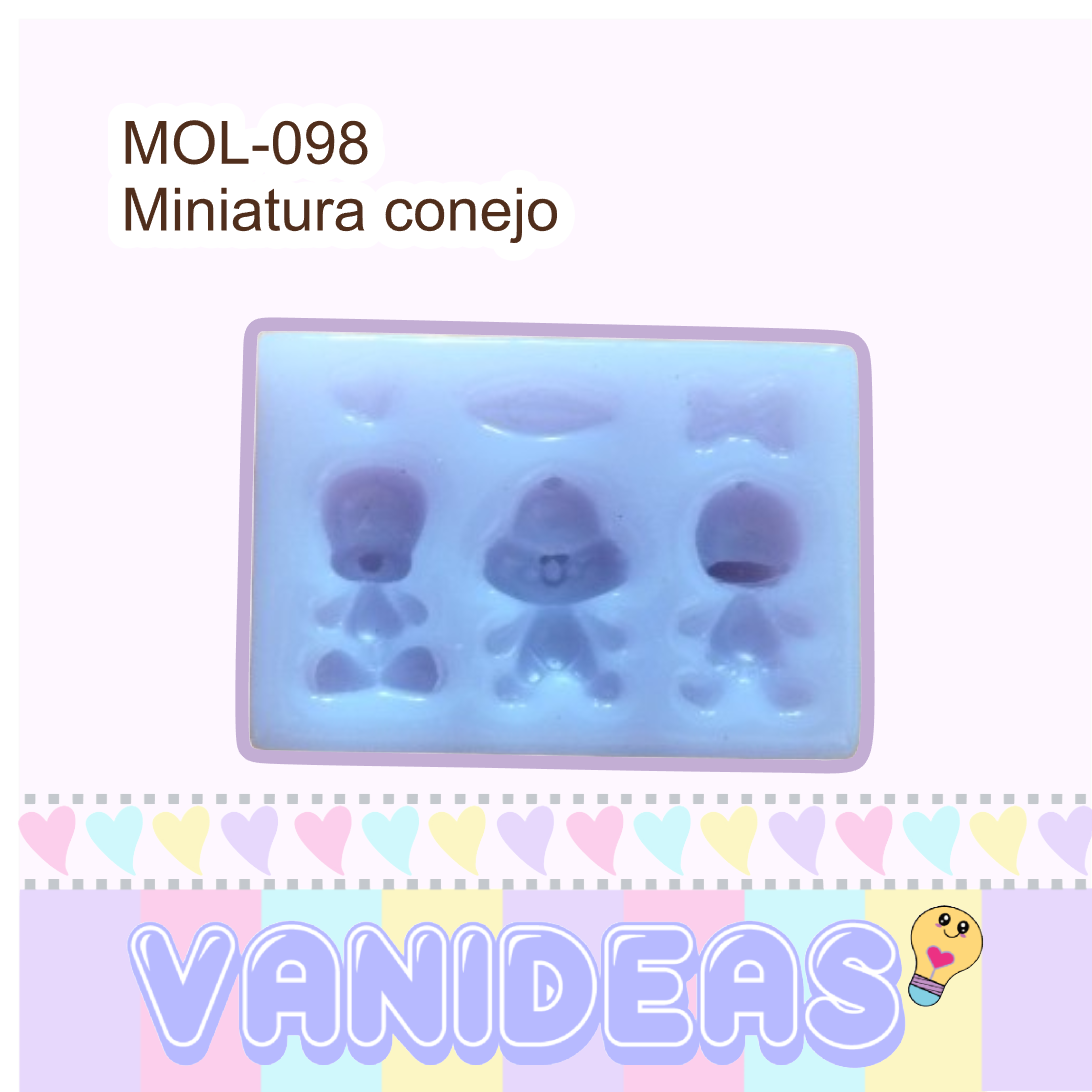 Molde 098 - Miniatura conejo