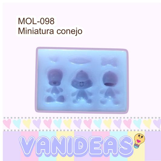 Molde 098 - Miniatura conejo