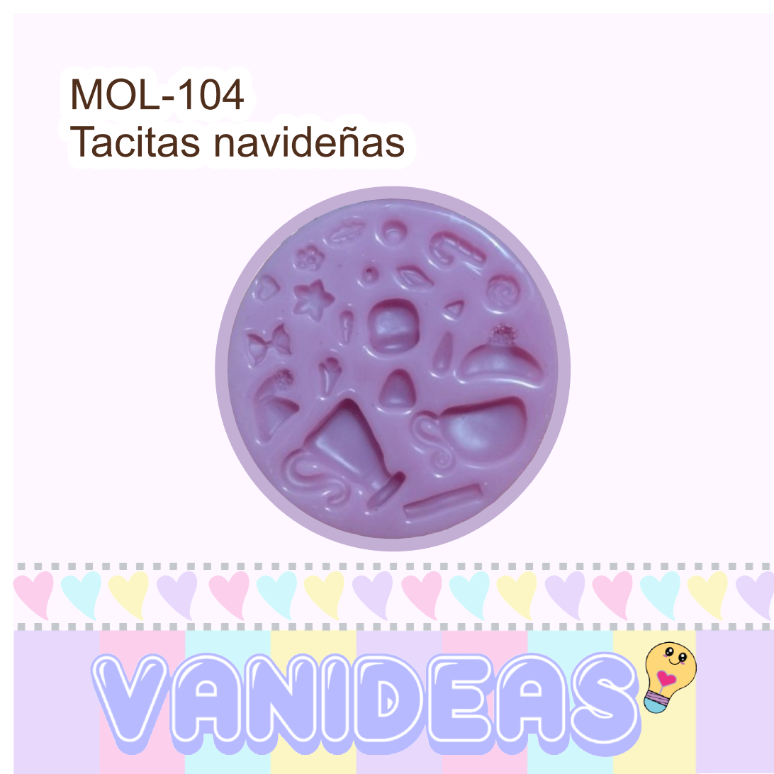 Molde 104 - Tacitas navideñas