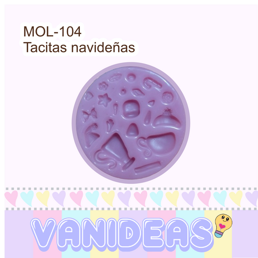 Molde 104 - Tacitas navideñas