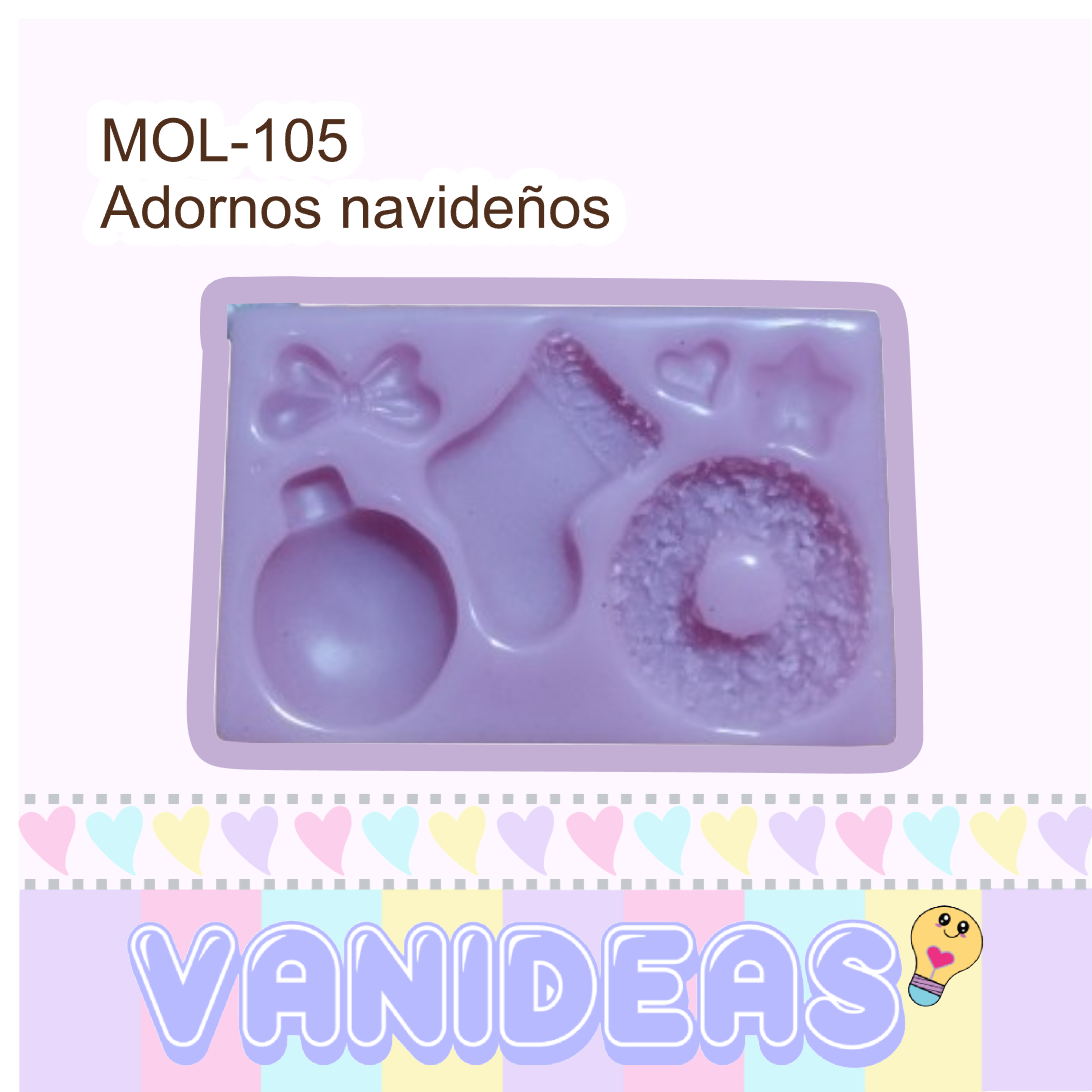 Molde 105 - Adornos navideños