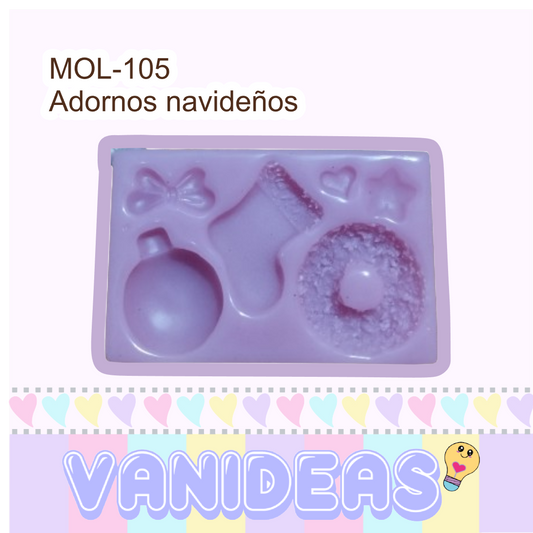 Molde 105 - Adornos navideños