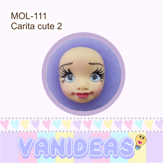 Molde 111 - Carita cute 2 (2cm de alto)