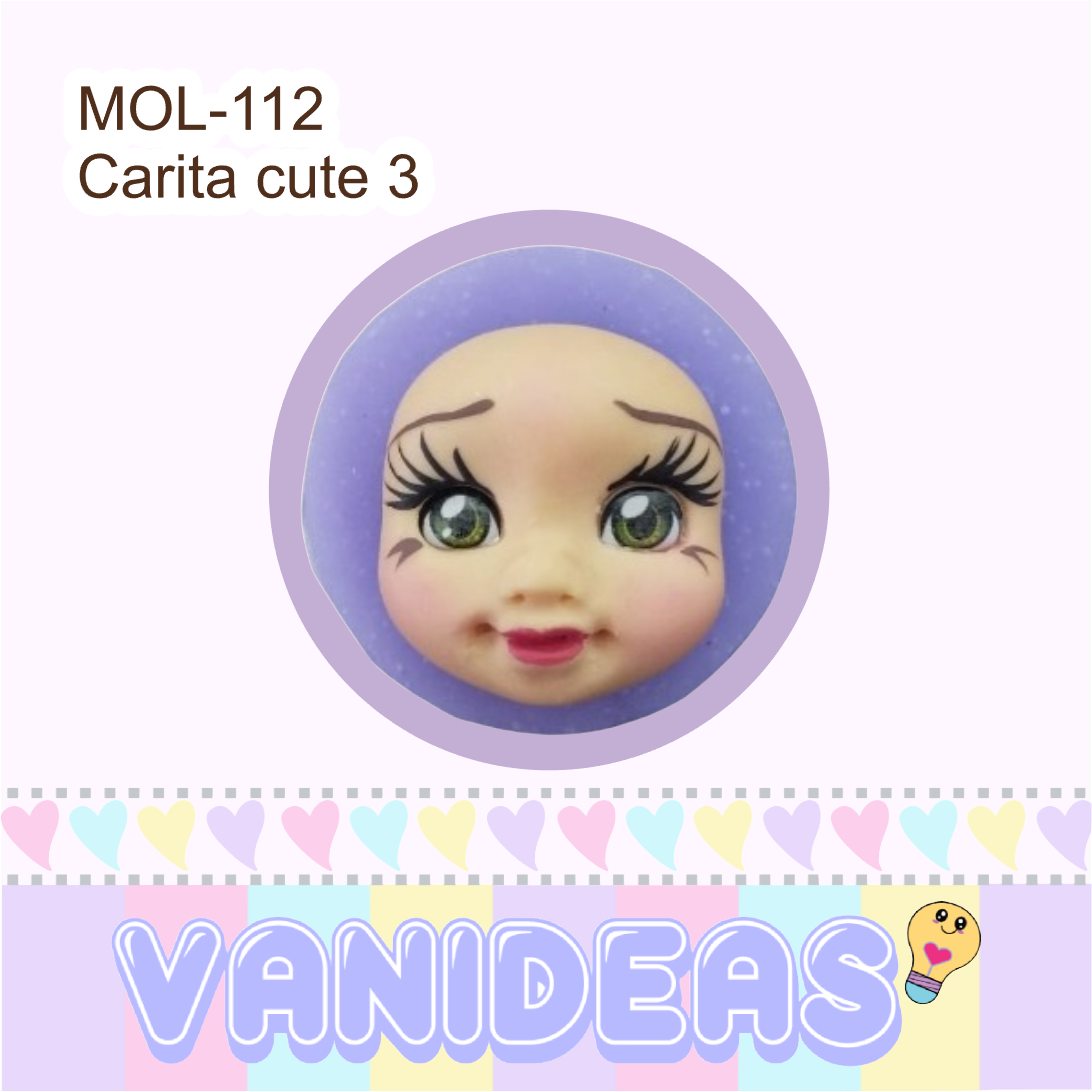 Molde 112 - Carita cute 3 (2cm de alto)