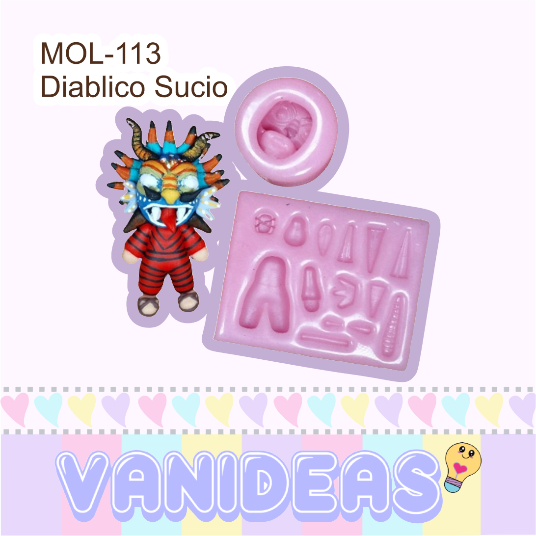 Molde 113 - Diablico Sucio