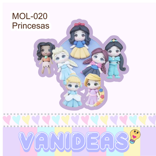 Molde 020 - Princesas