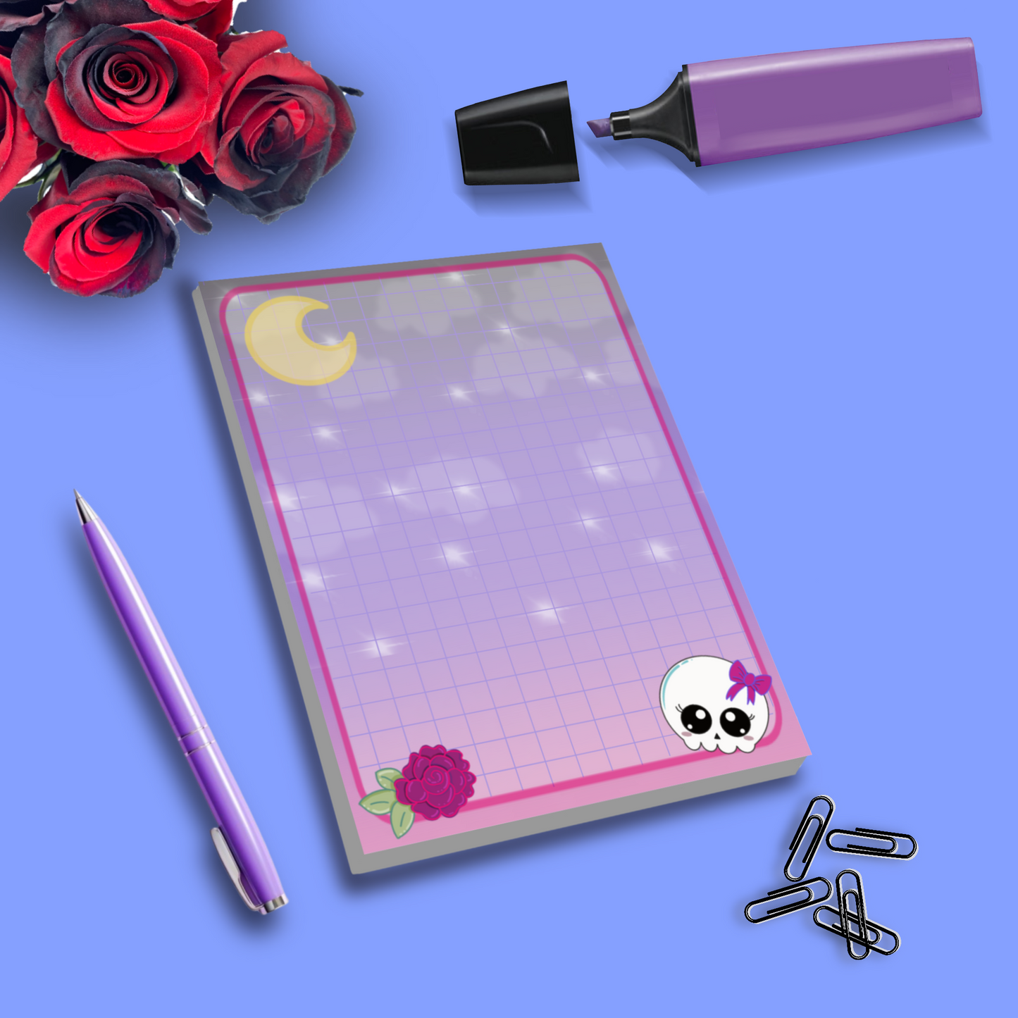 Notepad A6 Cute Skull