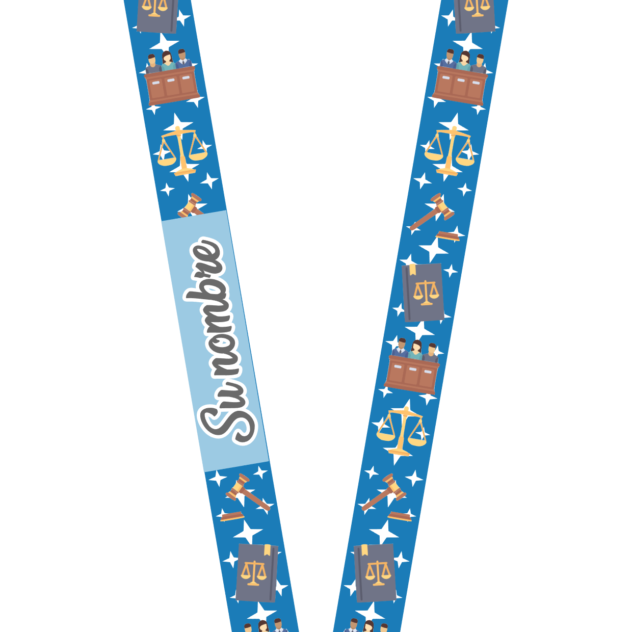 Lanyard de Profesiones - Abogado 1