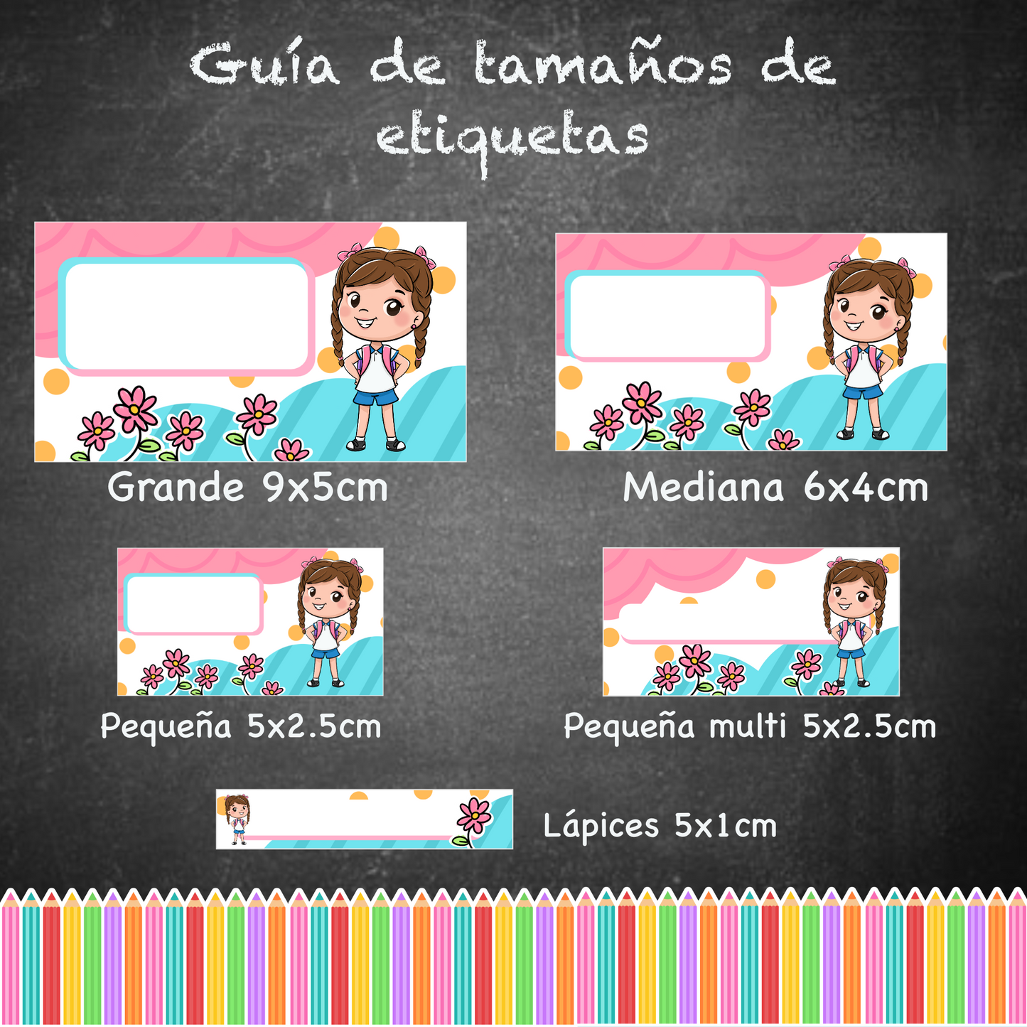 Etiquetas Escolares Kit 1