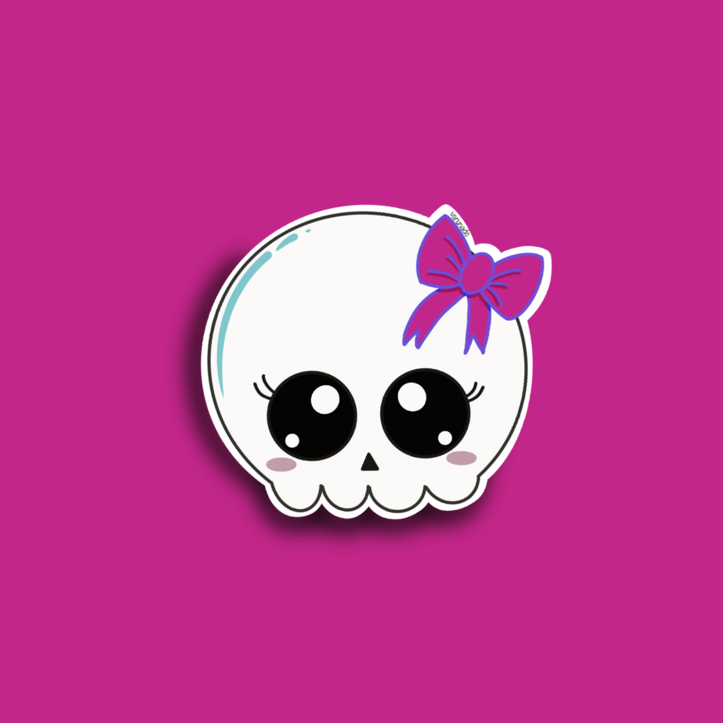 Die cut sticker - Skullbow