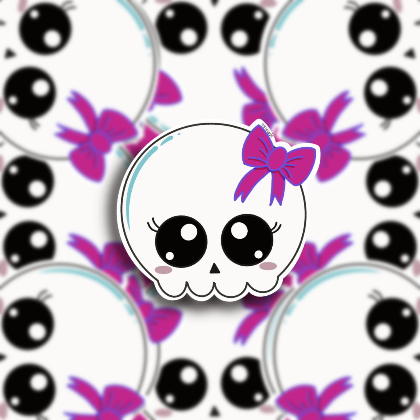 Die cut sticker - Skullbow