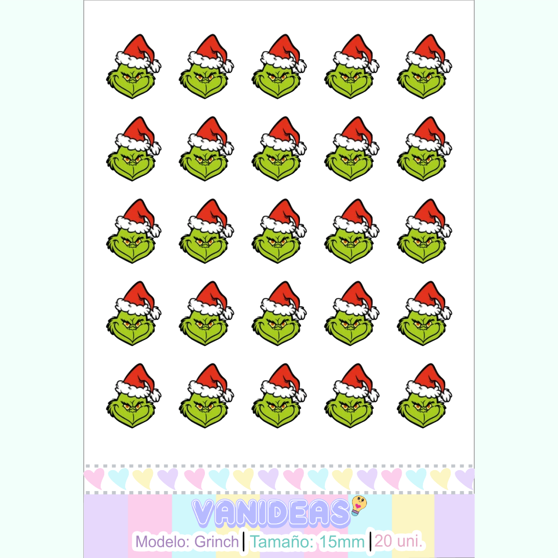 Sticker resinado - Grinch