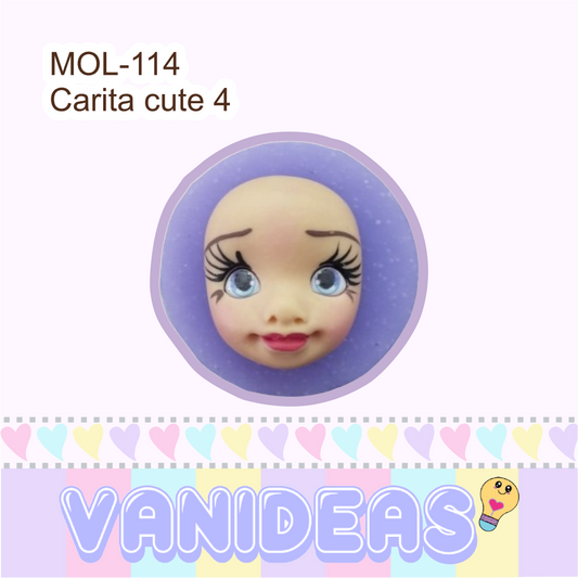 Molde 114 - Carita cute 4 (3cm de alto)